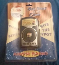 1997 Pepsi Cola AM FM Radio -  Portable More Bounce To The Ounce Soda - NEW 