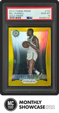POP 2 BILL RUSSELL PSA 10 2012-13 PANINI PRIZM BASKETBALL #153 GOLD 5/10 CELTICS