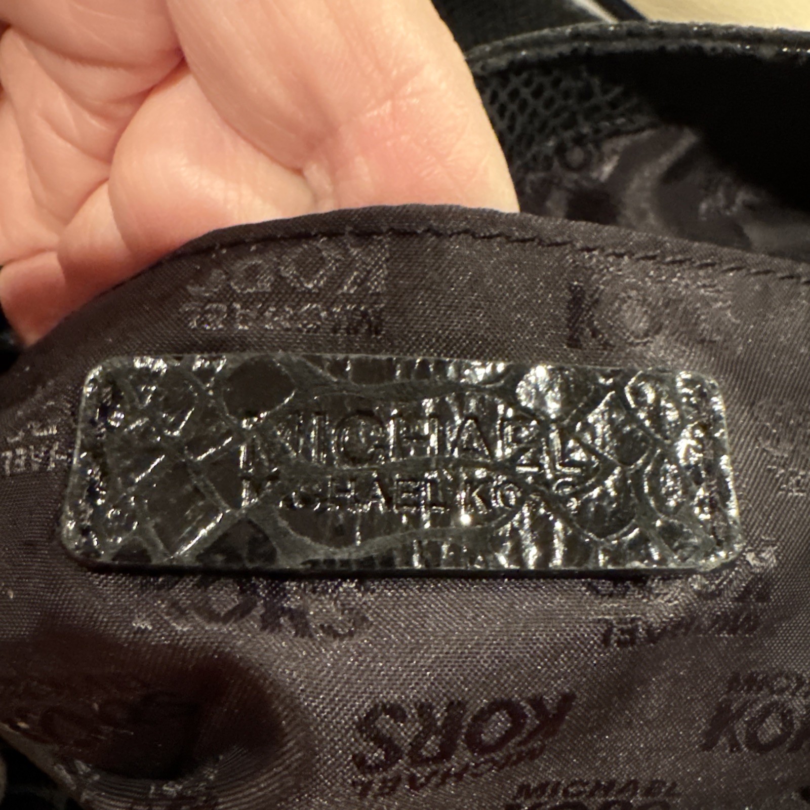 Michael Kors Python Embossed Leather Medium Lilly… - image 2