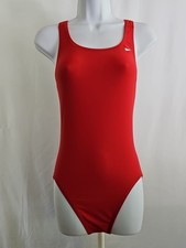 Nike Swimsuit Women's Red One Piece Bathing Suit Size 10