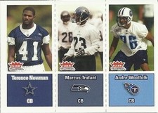 2003 Fleer Tradition #298 Terence Newman / Marcus Trufant / Andre Woolfolk NM