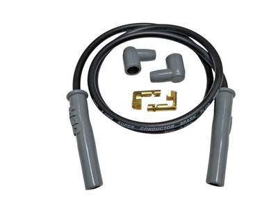 48'' PREMIUM Black 8.5mm MSD IGNITION Spark plug wire kit engine bobber universal