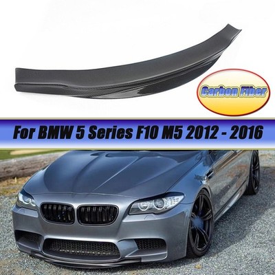 Carbon Fiber Front Bumper Lip Center Chin Lip Spoiler Fit For BMW F10 M5 12-16