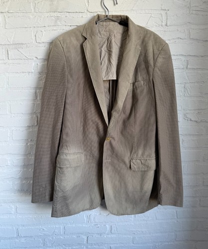 Maison Margiela, Vintage 2005/2006 Martin Maison Margiela Beige check blazer jacket size 52