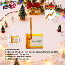 NEW LG 2000mAh Battery Upgrade replacement for iPod Classic 6.7 Video 5 Thin