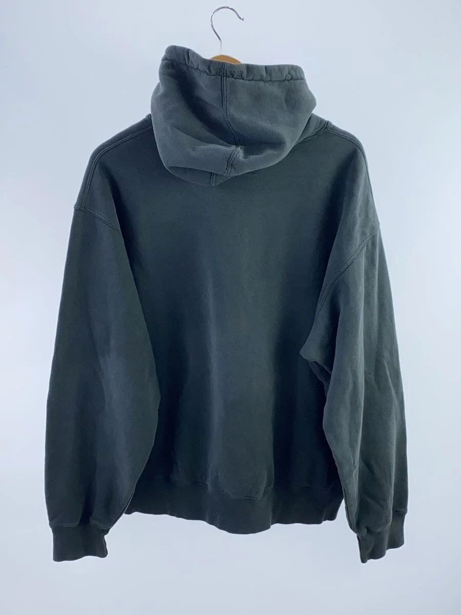 Felpa con cappuccio Supreme OVERDYED S LOGO grigia L usata