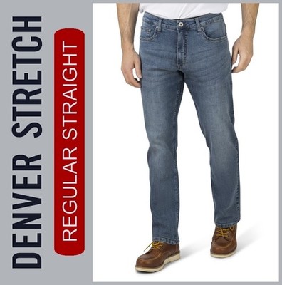 HERO DENVER STRETCH - blue dusk wash - 5-Pocket - JEANS HOSE HIGH FLEX
