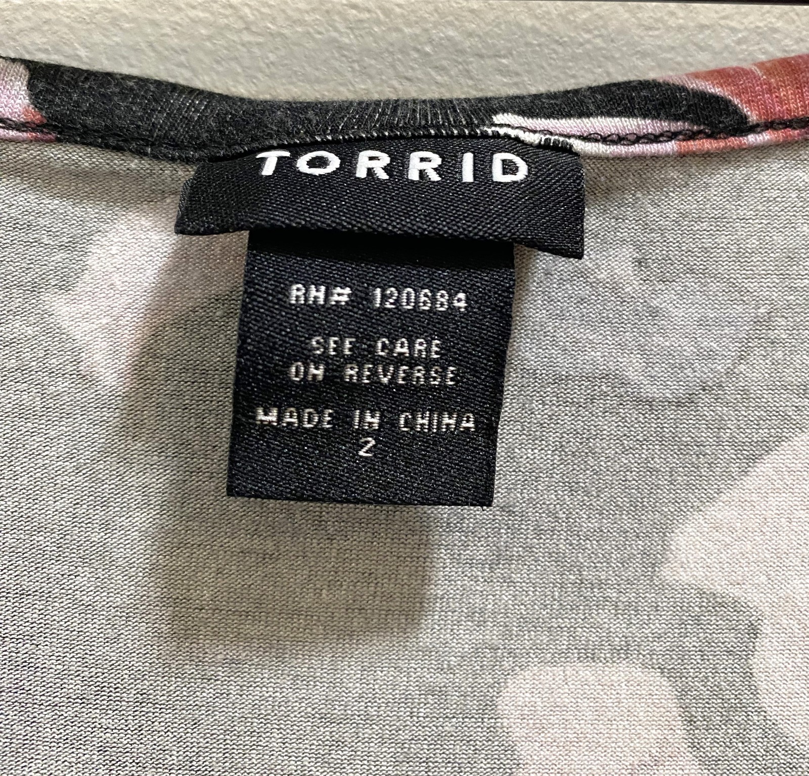 Torrid Womens Blouse Babydoll Top Black Pink Roses Floral Empire Waist Size 2X