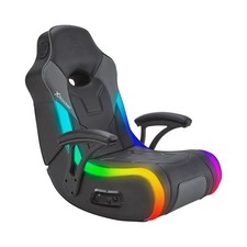 X Rocker G-Force RGB LED Video Gaming Floor Chair with Armrests, Built-in