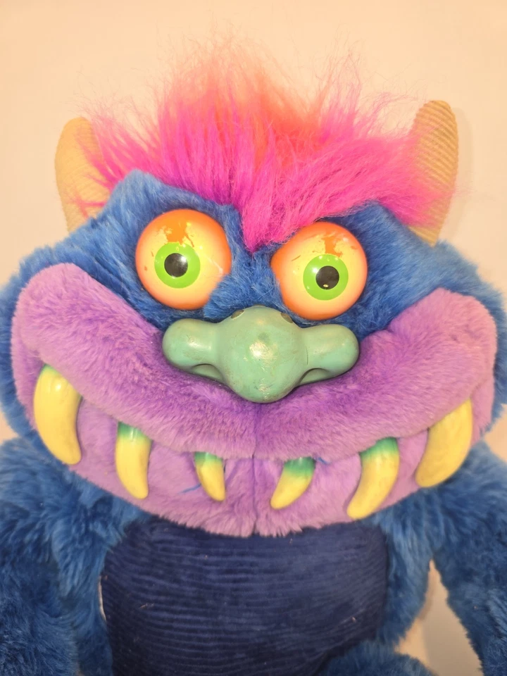Vintage 1986 My Pet Monster Plush AmToy Big 24” Original No Cuffs Working! - Image 2 of 4