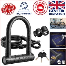 Heavy Duty U Lock with 4ft Security Cable - Ultimate Anti-Theft Protection