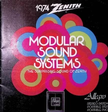 1974 Zenith Allegro Modular Sound System Brochure Audio Hi Fi Advertising