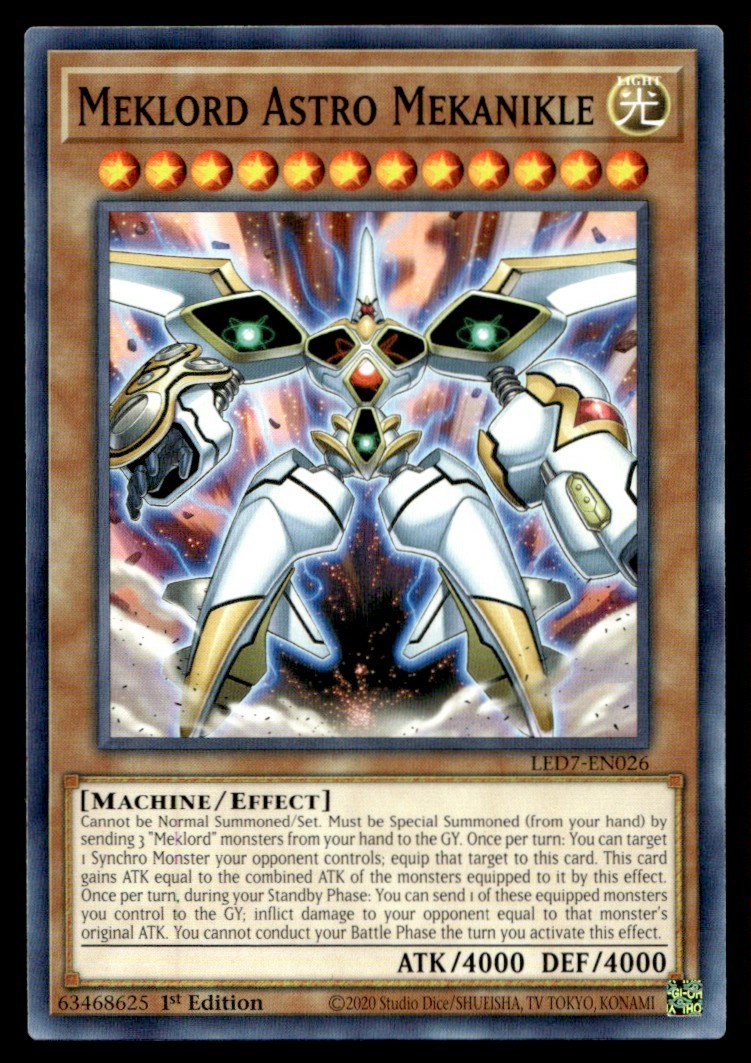 Meklord Astro Mekanikle - LED7-EN026 - 1st Edition - YuGiOh