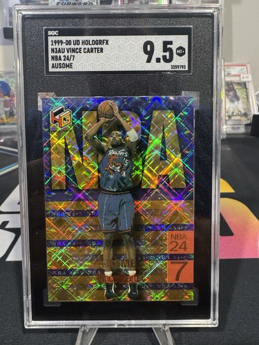 1999-00 UD Hologrfx #N3AU Vince Carter NBA 24/7 Ausome SGC 9.5