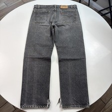 Vintage Levis Orange Tab 505 38x30 Fits 36x30 Straight Leg Black Grey Denim