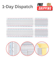 Rindion Breadboard Kit 6PCS Solderless Prototype Boards for Arduino