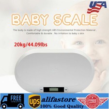 44Ibs Electronic Digital Baby Infant Scale LCD Display ABS Weight Grow Baby Pet