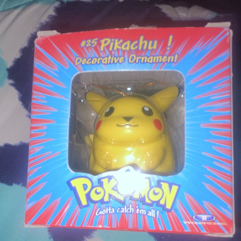 Trendmasters Pokémon Pikachu #25 Decorative Christmas Ornament 1999 Licensed