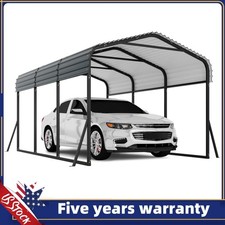✅metal Carport With Galvanized Steel Roof Heavy Duty Carport For Car Tractor Boa