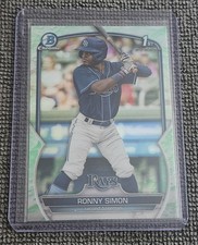 2023 Bowman - Chrome Prospects Ronny Simon #BCP-112 Lunar Glow Refractor (RC)