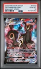2022 POKEMON SWORD & SHIELD BRILLIANT STARS #TG23 FULL ART/UMBREON VMAX PSA 10