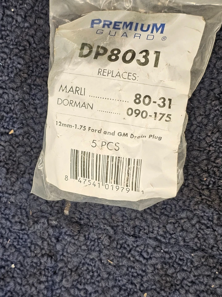 (CANTIDAD 15) Tapón de drenaje de cárter de aceite Premium Guard DP8031 para Ford Maverick 2024 Foto 4 de 4