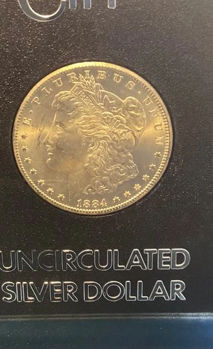 New Listing1884 CC MORGAN DOLLAR! GSA COA! UNCIRCULATED GORGEOUS DETAIL