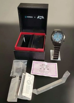 WIRED BATMAN v SUPERMAN Watch Limited Edition 0686 1300 Seiko Timepiece