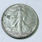 1943 WALKING LIBERTY 90% SILVER HALF DOLLAR CIRCULATED COIN #6128