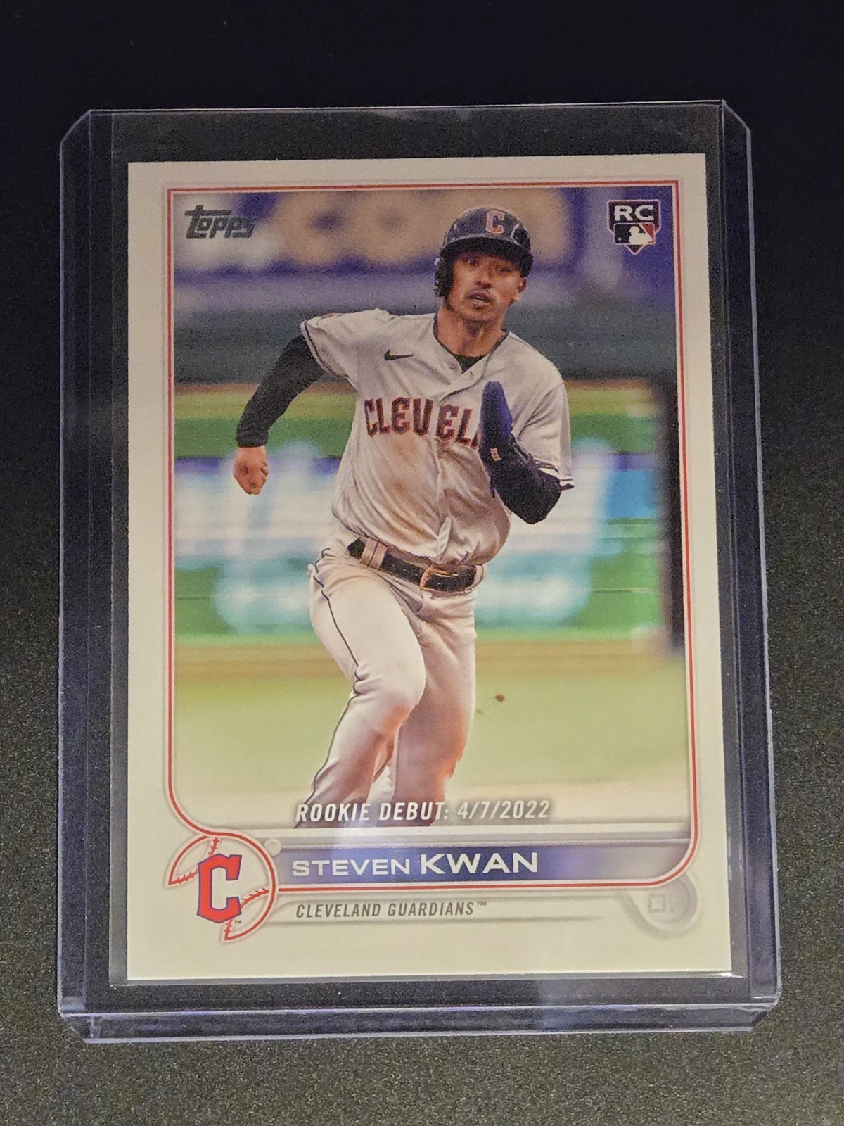 2022 Topps Update Steven Kwan Cleveland Guardians #US54 MLB Rookie Debut Card