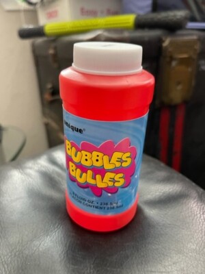 Unique 8oz. Party Bubbles Party Favor Red Bottle New!!!