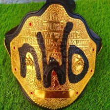 NEW Big Gold New World Order Wrestling Championship Replica Belt Zinc Plates 4mm