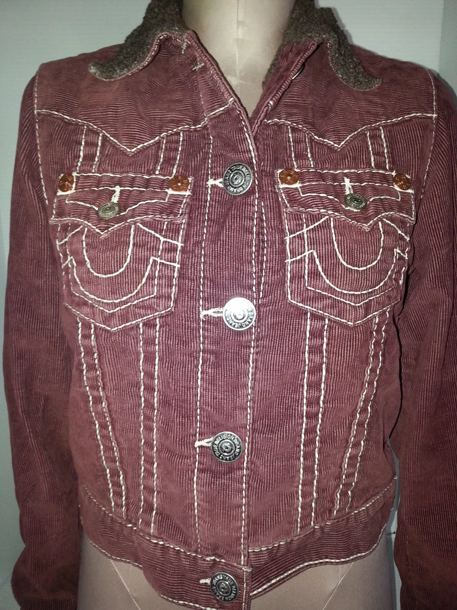 True religion red jean jacket sale