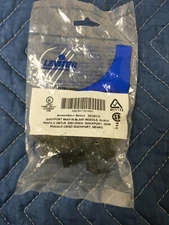 NEW - Leviton 41084-BEB Snap-In Blank Module, Black, Bag of 10