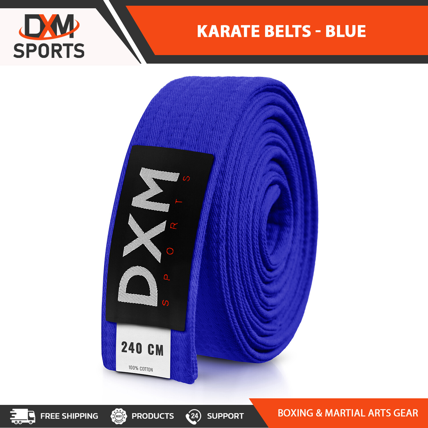 DXM SPORTS Martial Arts Belts Karate Taekwondo MMA Colored Rank