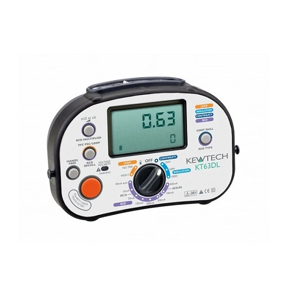 Kewtech KT63DL Multifunction Tester with Personalised Calibration Certificate - Image 3 of 4