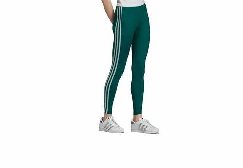 ADIDAS ORIGINALS 3 STRIPES LEGGINGS GREEN SIZE UK 22 BNWT LAST ONE | eBay