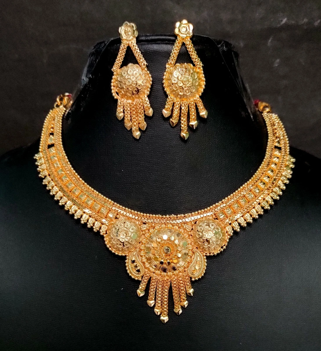 Latest Full Gold Plated Haram Online Collection With Price HR2374