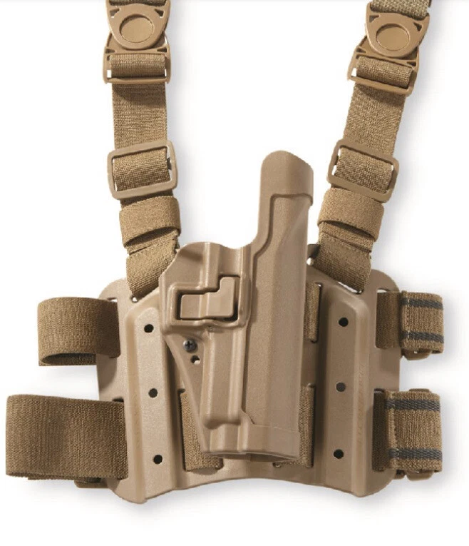 BlackHawk Beretta M9A4 M9 92  Serpa II Tactical Holster RH Coyote Tan - Image 4 of 4