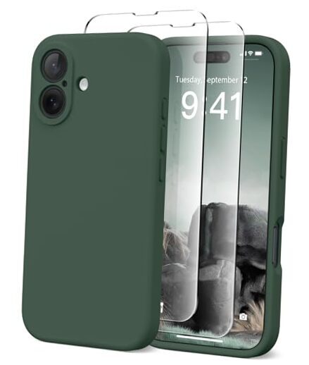 Magnetic for iPhone 16 Case, Compatible with MagSafe, [Full Camera Alpine Green