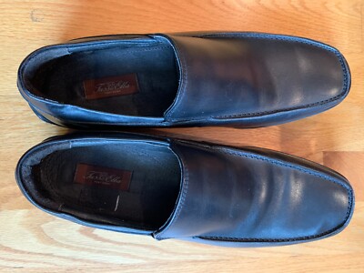 No.14 Tasso Elba Men\'s Caden Black Leather Bit Loafers Tasso Elba Black Leather Horsebit Loafers 11-M Casual Work  main image 2