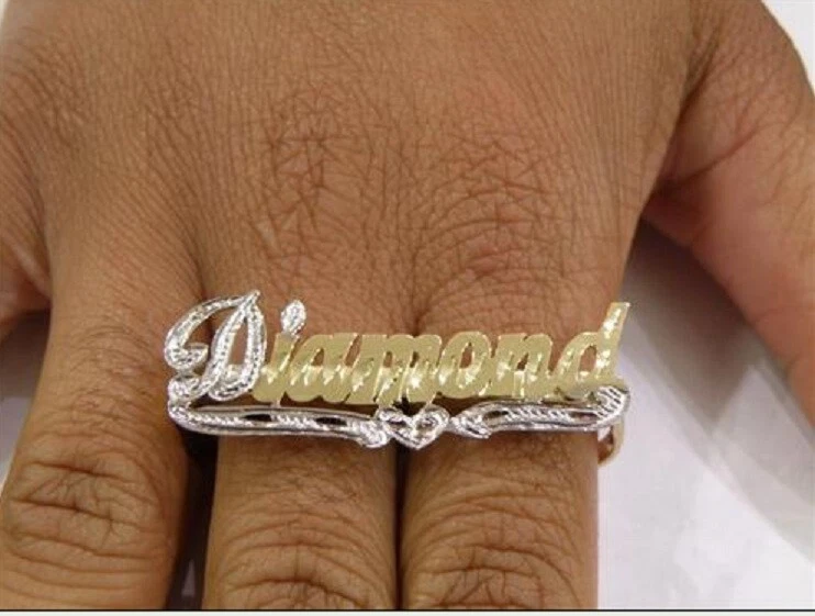 Name on finger sale ring