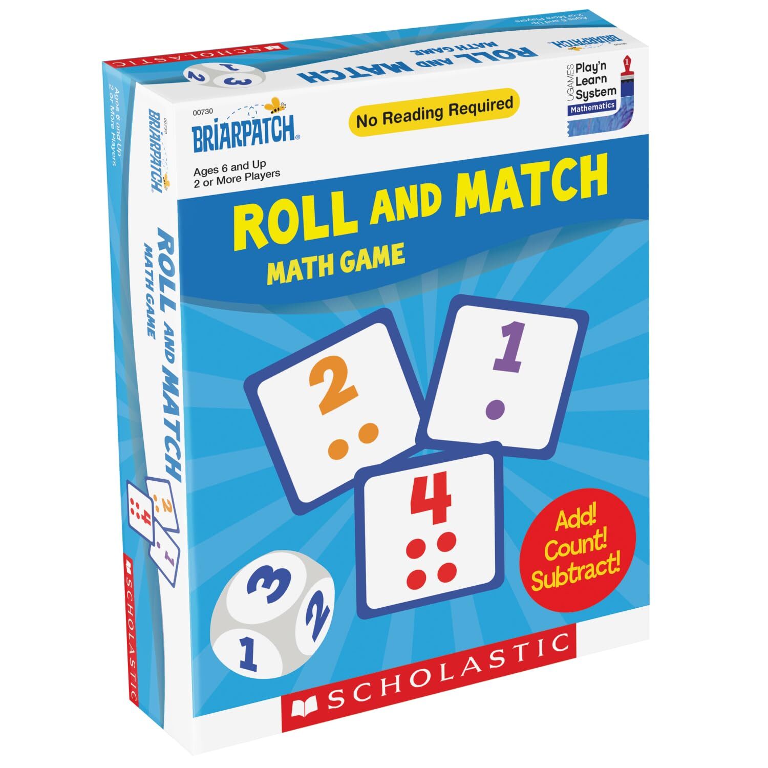 Briarpatch Roll & Match Math Game for Toddlers – Early Learning by Scholastic