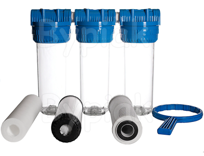 PRO+AQUA ELITE GEN2 3 Stage Whole House Water Filtration System, 1