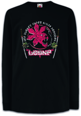 AMERICAN NINJA LEO BURKE'S SUPER NINJA PROGRAM Kinder Langarm T-Shirt Fighter
