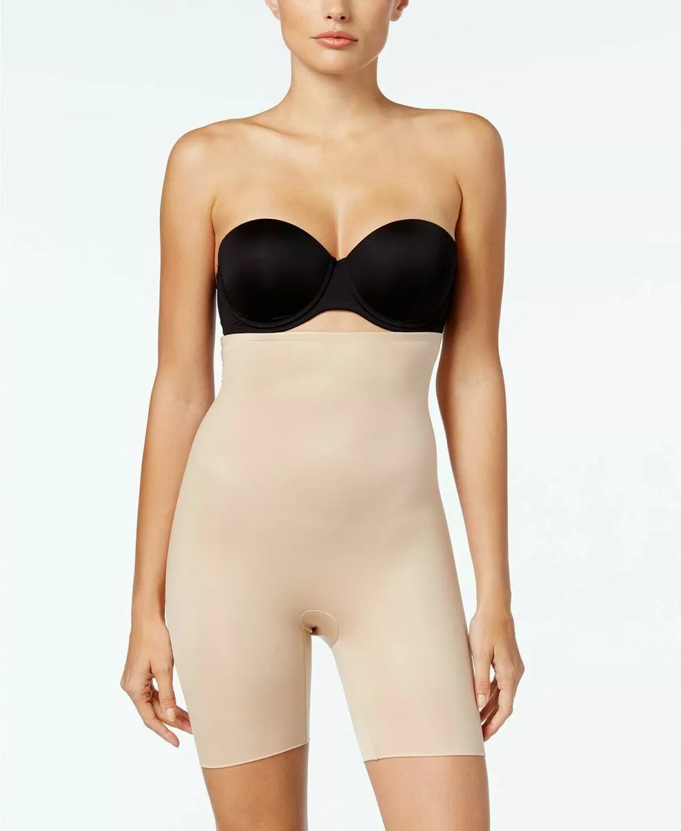 NWT SPANX Power Conceal-Her High-Waisted Mid-Thigh Short 10132R Natural  Size S