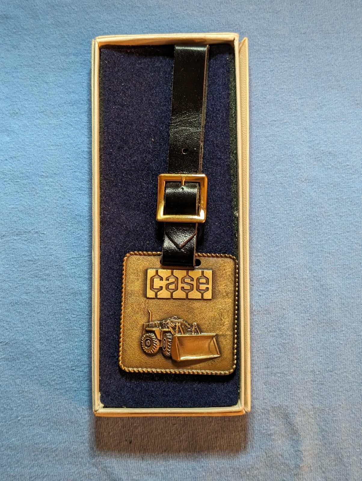 VINTAGE 1980's "CASE LOADER" SOLID BRASS ADVERTIS… - image 1