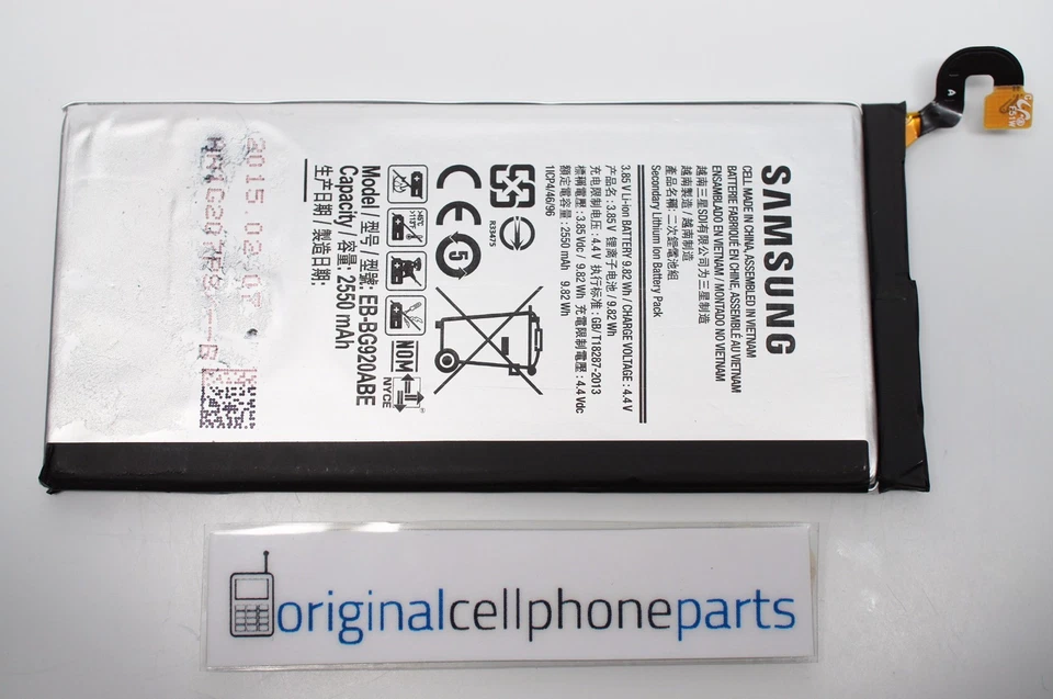 Batería OEM Samsung S6 EB-BG920ABA G920V G920T G920A G920F USADA ORIGINAL 2 por 1 Foto 3 de 4