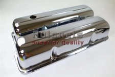 58-76 Ford Fe Chrome Steel Big Block Valve Cover 352-360-390-406-410-427-428 Bbf