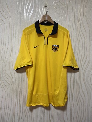 AEK ATHENS 2000 2002 HOME FOOTBALL SHIRT SOCCER JERSEY NIKE sz XL